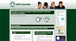 Desktop Screenshot of escuelacolombianaosteopatia-eom.com